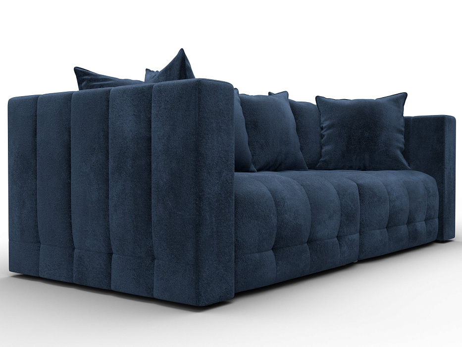 Диван прямой Лига-052 НПБ (tower 13 синий)