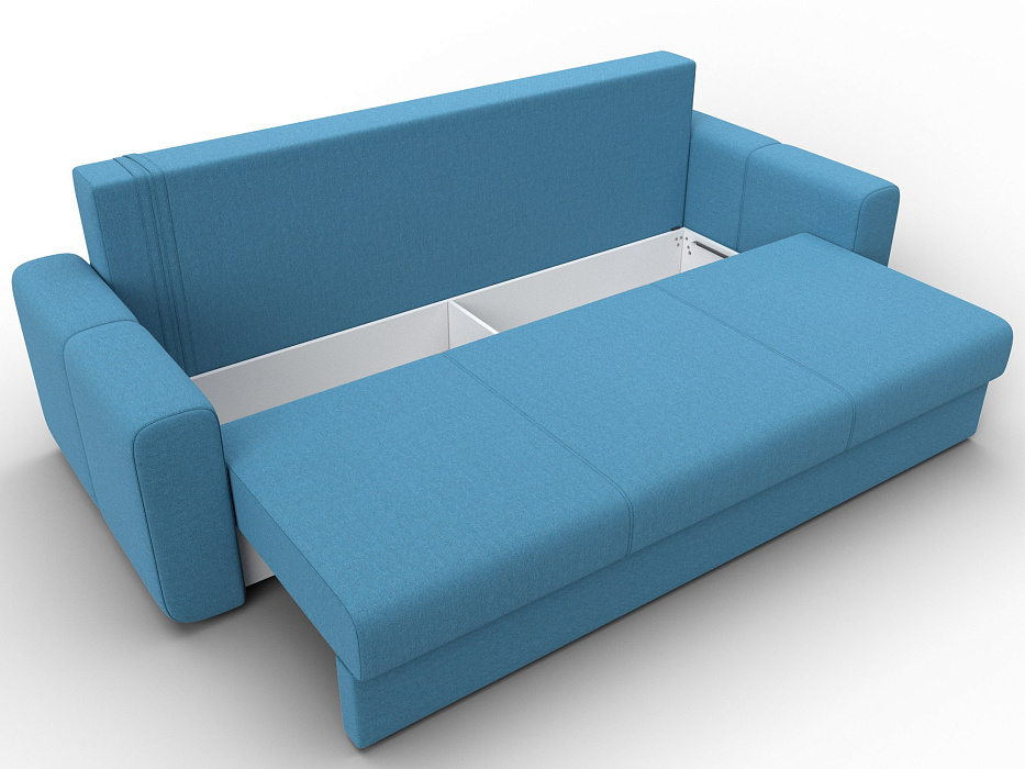 Диван прямой Лига-031 (амур 10 голубой)