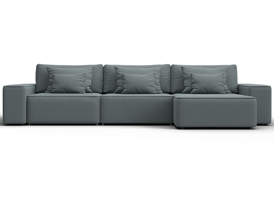 Диван угловой Лига-074 угол универсальный (амур 07 серый)