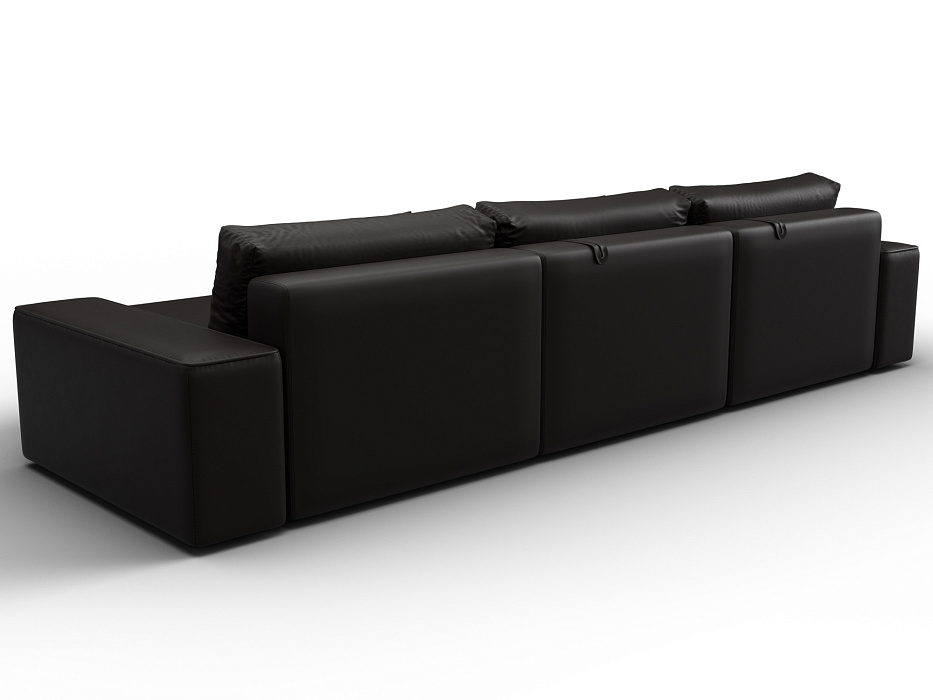 Диван угловой Лига-074 угол универсальный (grifon 12 коричневый)