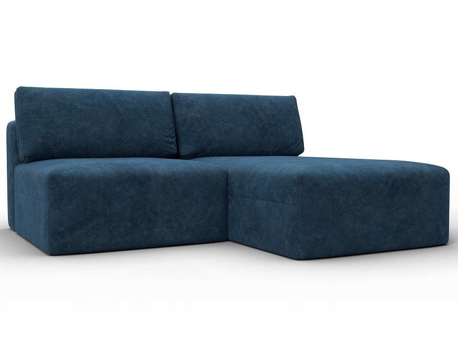 Диван угловой модульный Лига-060 НПБ угол универсальный (brut 11 синий)