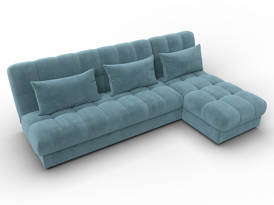 Диван угловой Лига-116 НПБ угол правый (seven 113 бирюзовый)