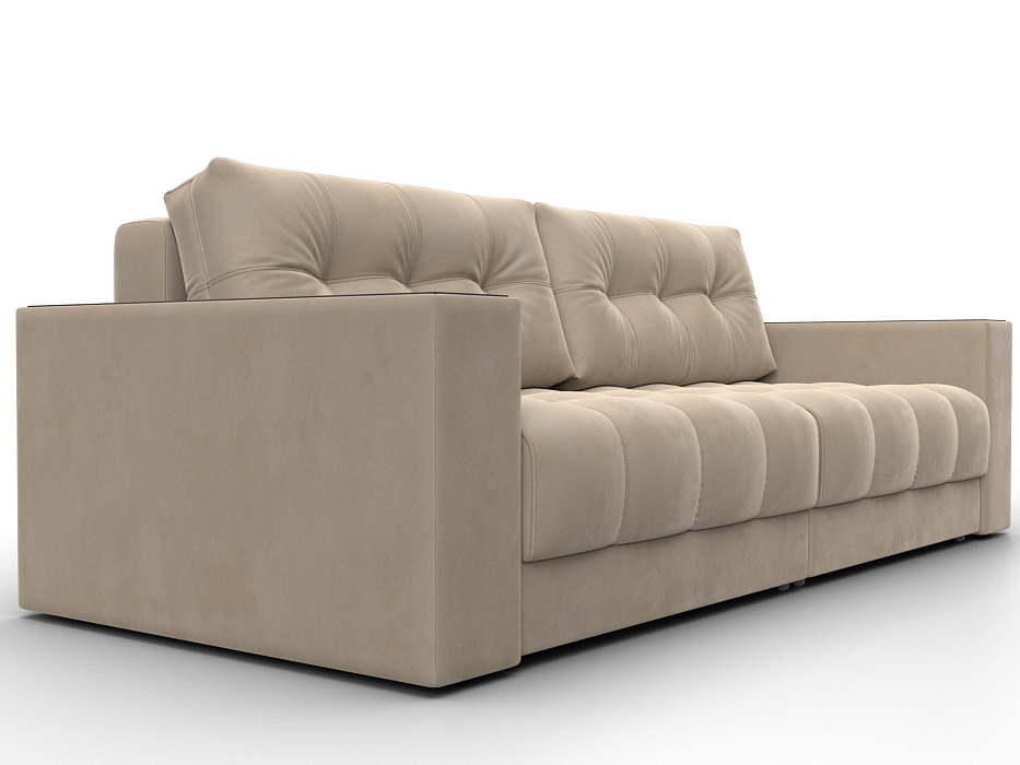 Диван прямой с декором Лига-049 НПБ (seven 729 бежевый)