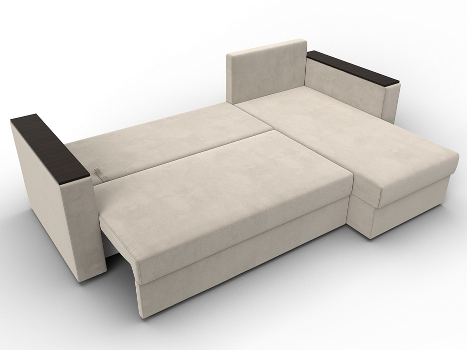 Диван угловой Атланта без стола универсальный угол (бежевый)