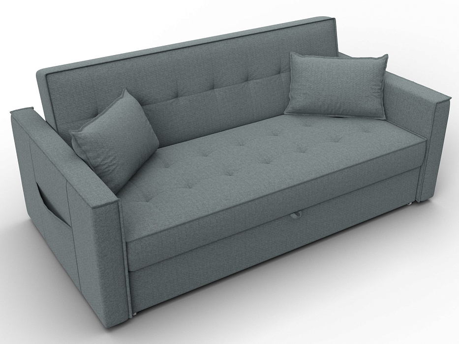 Диван прямой Лига-104 (160) (амур 07 серый)