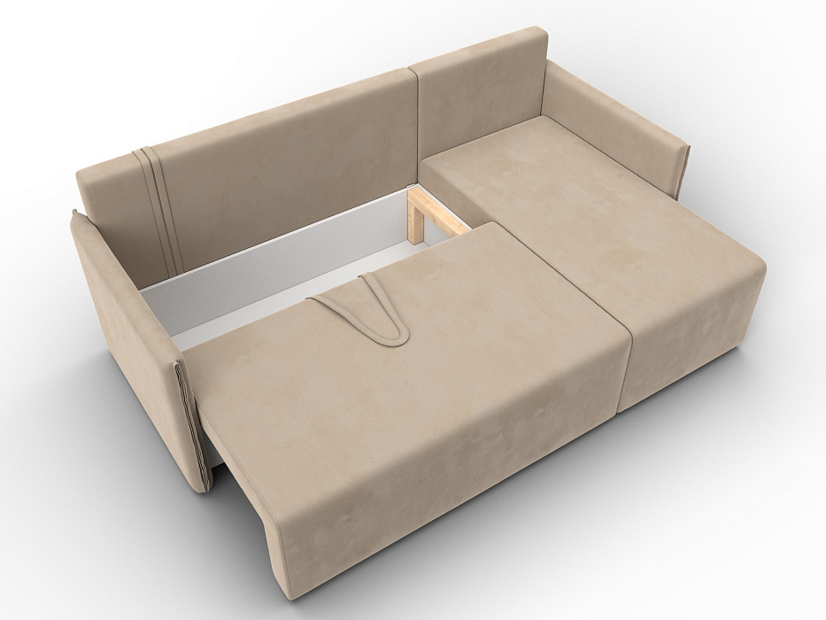 Диван угловой Лига-124 угол универсальный (seven 729 бежевый)