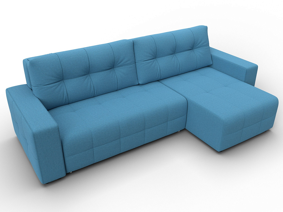 Диван угловой Лига-122 угол универсальный (амур 10 голубой)