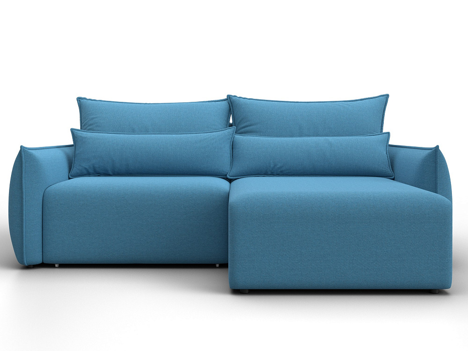 Диван угловой Лига-051 НПБ угол универсальный (амур 10 голубой)