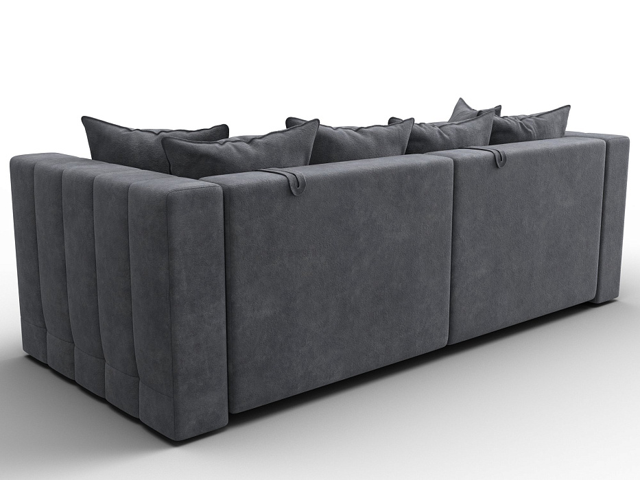 Диван прямой Лига-052 НПБ (brut 16 темно-серый)