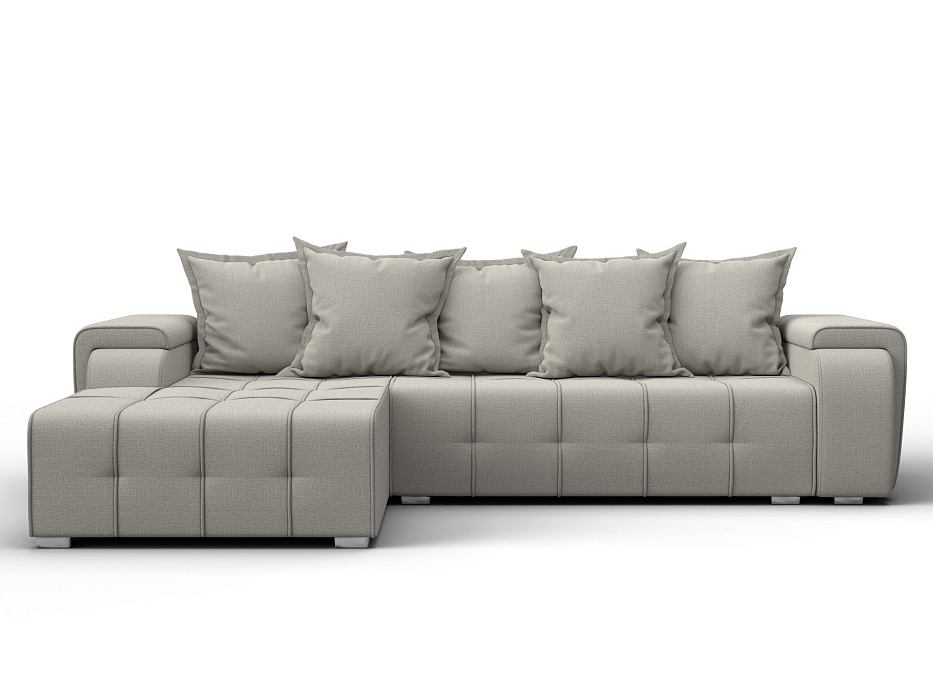 Диван угловой Лига-121 левый угол (амур 02 бежевый)