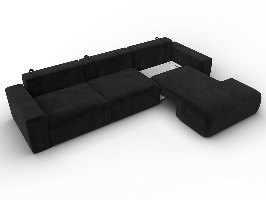 Диван угловой Лига-036 НПБ Классик Лонг правый угол (коричневый)