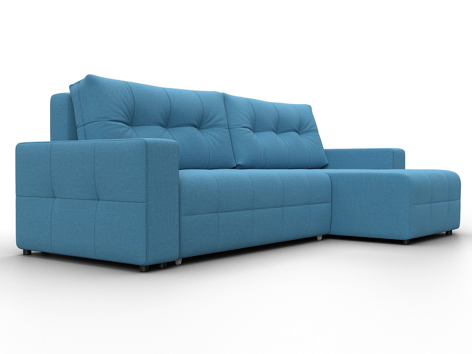 Диван угловой Лига-122 угол универсальный (амур 10 голубой)