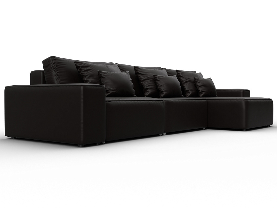 Диван угловой Лига-074 угол универсальный (grifon 12 коричневый)