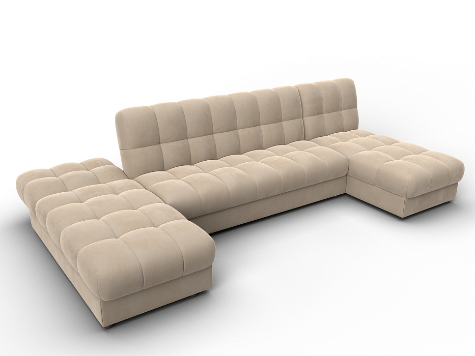 Диван П-образный Лига-116 НПБ (seven 729 бежевый)