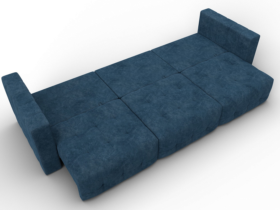 Диван прямой Лига-052 НПБ Лонг (brut 11 синий)