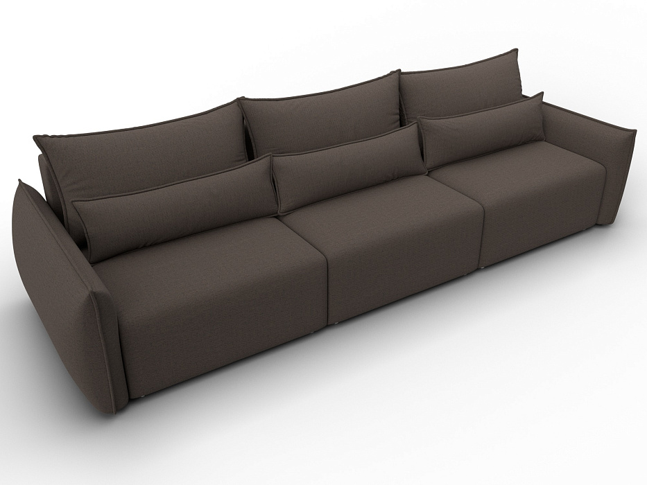 Диван прямой Лига-051 НПБ Лонг (амур 05 коричневый)