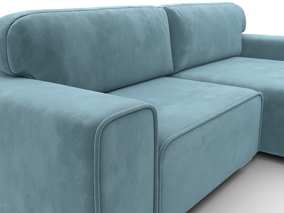 Диван угловой Лига-029 (бирюзовый)