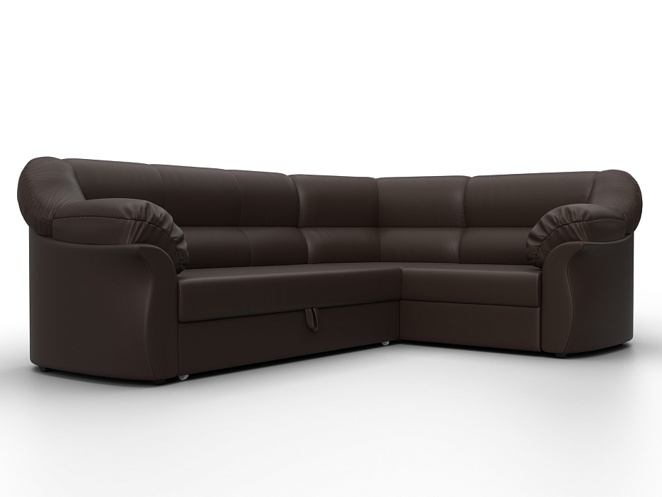 Диван угловой Карнелла правый угол (коричневый)