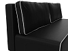 Прямой диван Уно (черный\белый цвет)