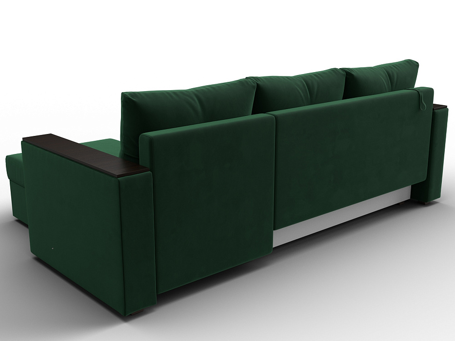 Диван угловой Атланта без стола универсальный угол (seven 626 зеленый)