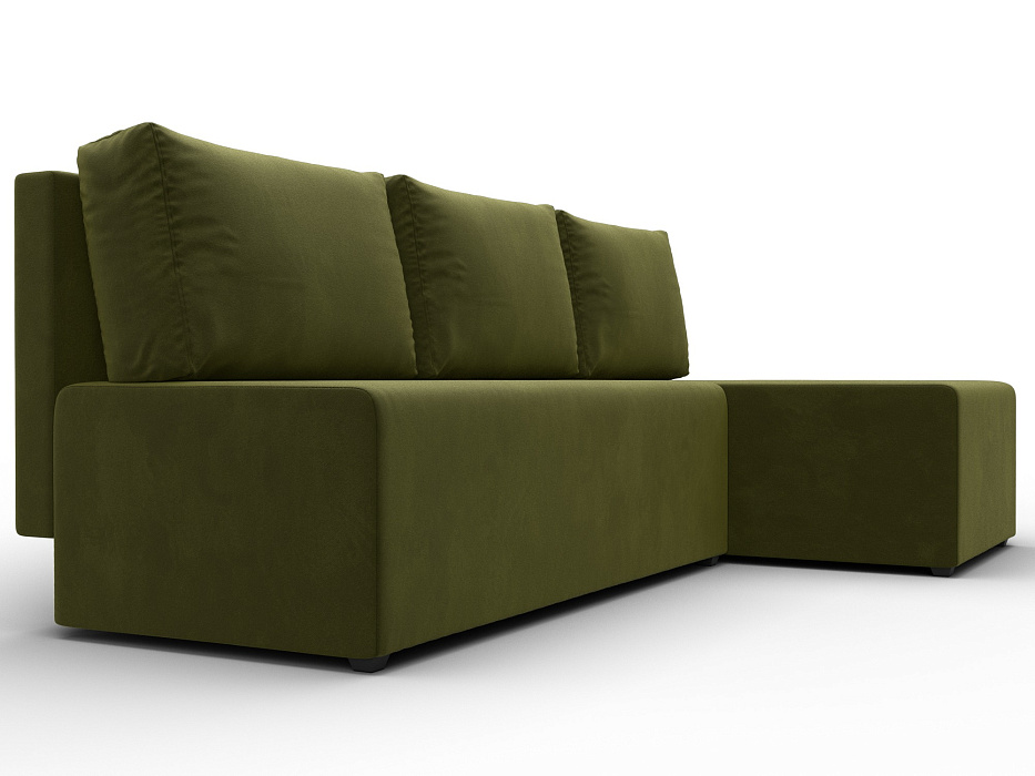 Диван угловой Поло правый угол (зеленый)