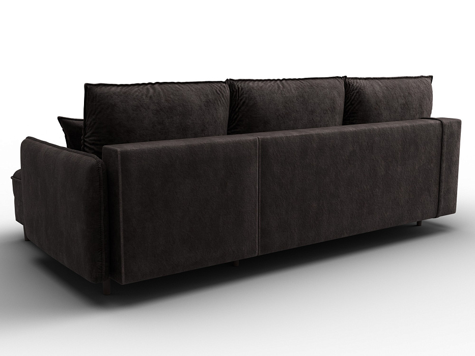 Диван угловой Лига-064 НПБ угол универсальный (brut 17 коричневый)