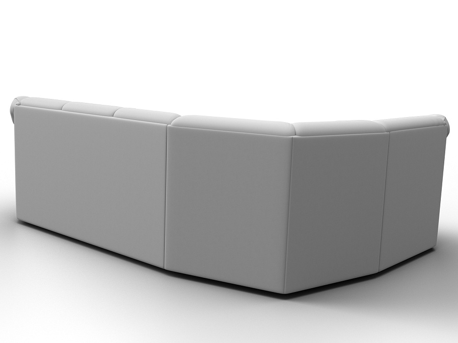 Диван угловой Карнелла левый угол (белый)