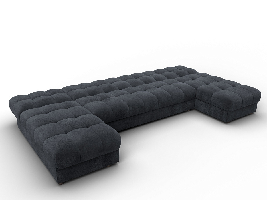 Диван П-образный Лига-116 НПБ (tower 11 темно-серый)