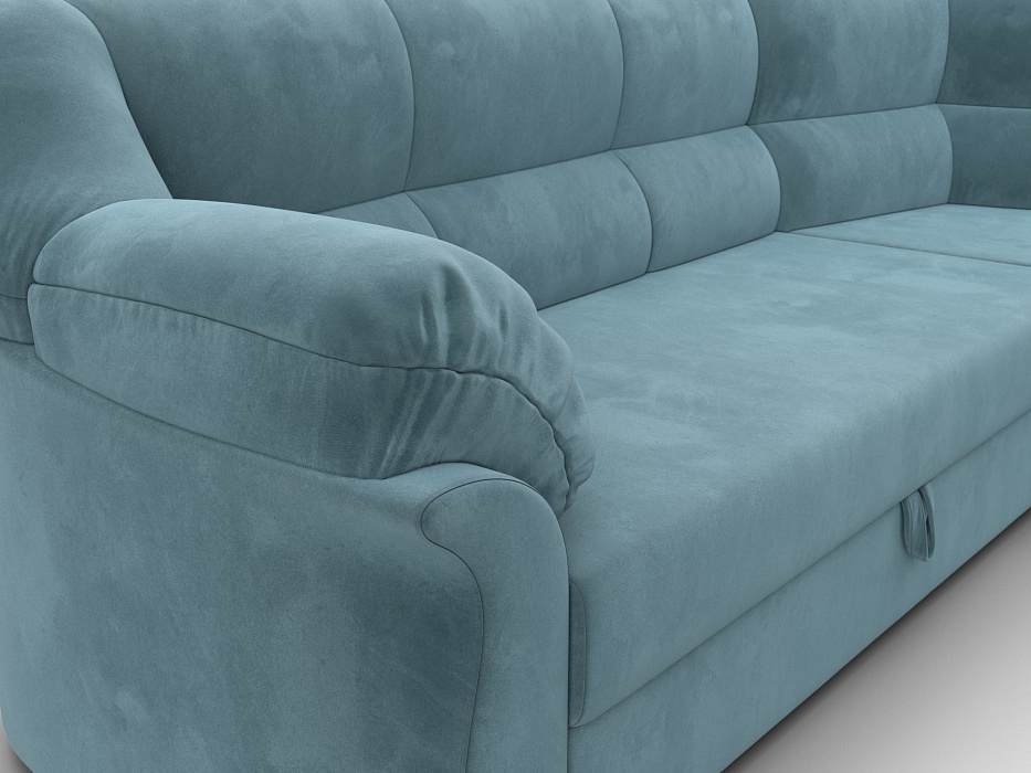 Диван угловой Карнелла правый угол (seven 113 бирюзовый)