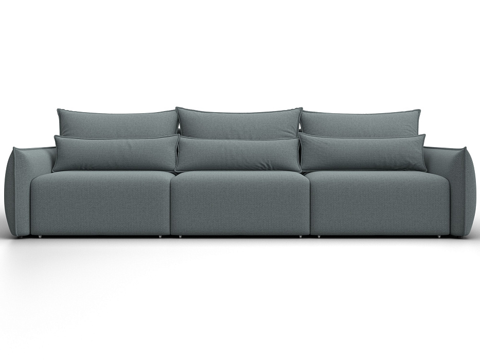 Диван прямой Лига-051 НПБ Лонг (амур 07 серый)