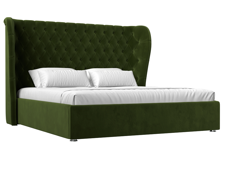 Интерьерная кровать Далия 160 (зеленый цвет)