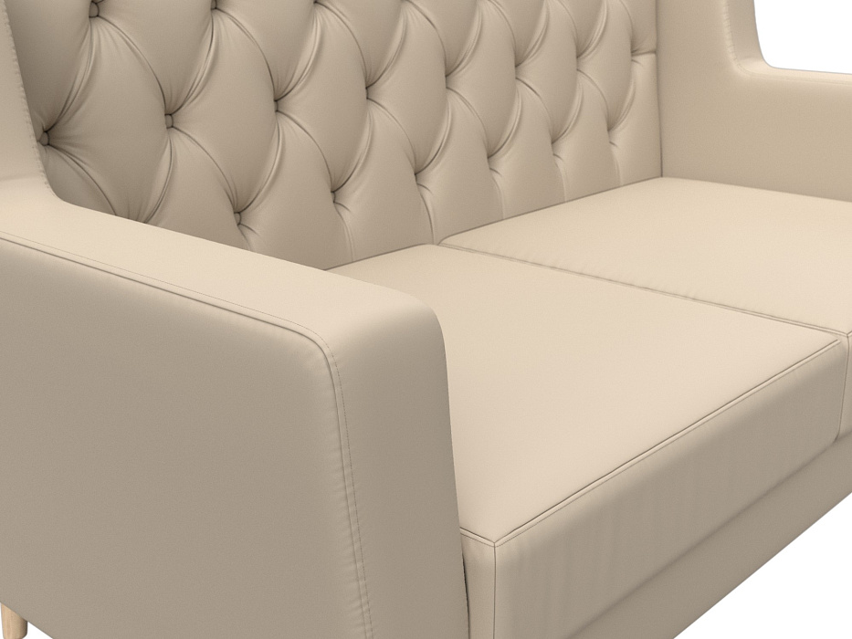 Диван кухонный прямой Брайтон 2 Люкс (бежевый)