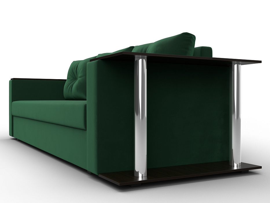 Диван прямой Атланта со столом справа (seven 626 зеленый)