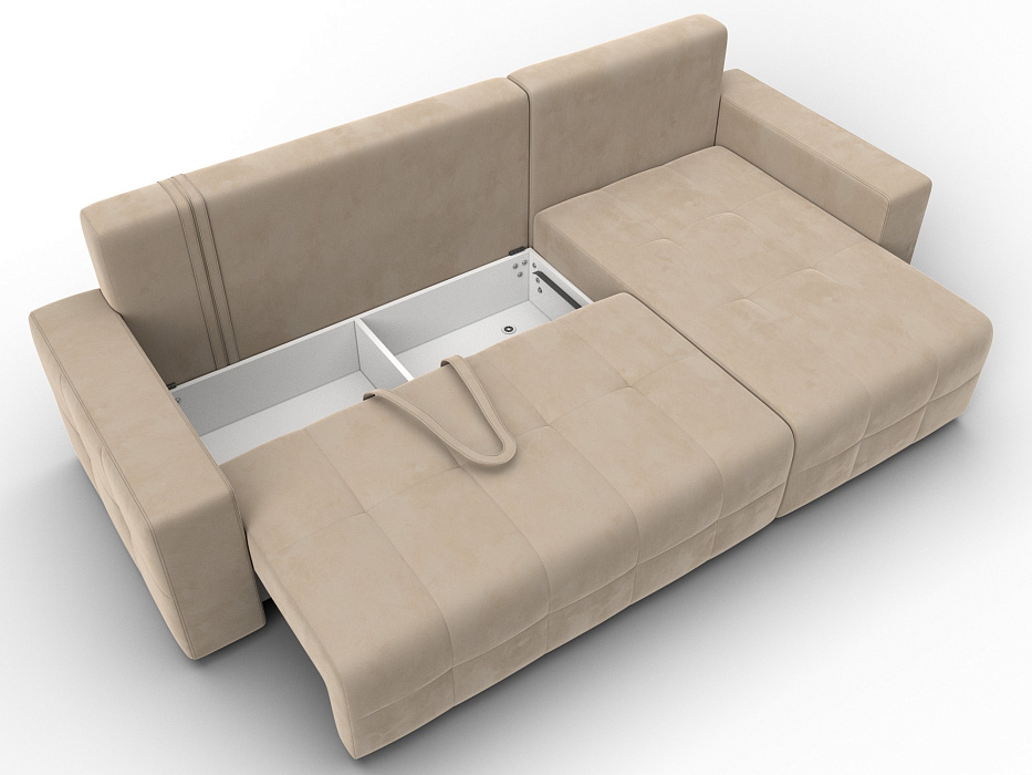 Диван угловой Лига-122 угол универсальный (seven 729 бежевый)