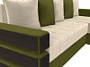 Угловой диван Венеция правый угол (бежевый\зеленый)