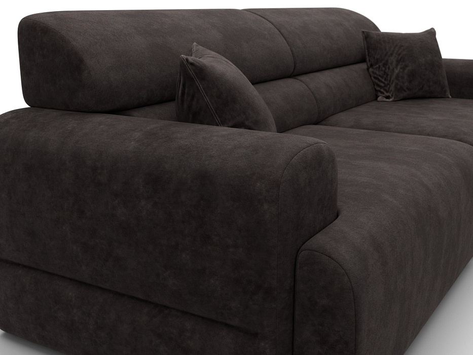 Диван прямой Лига-109 НПБ (brut 17 коричневый)