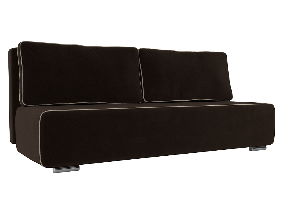 Прямой диван Уно (коричневый\бежевый цвет)