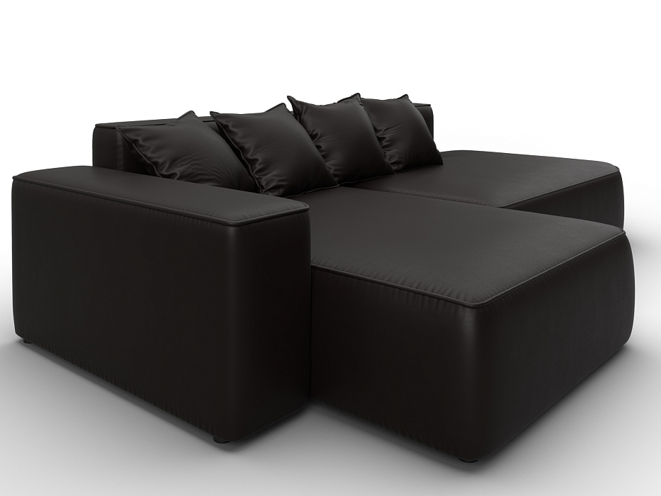 Диван угловой Лига-065 угол левый (grifon 12 коричневый)