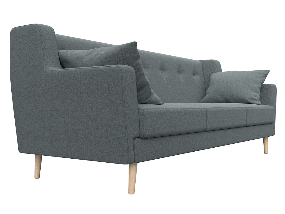 Диван кухонный прямой Брайтон 3 (амур 07 серый) Диван кухонный прямой Брайтон 3 (амур 07 серый)