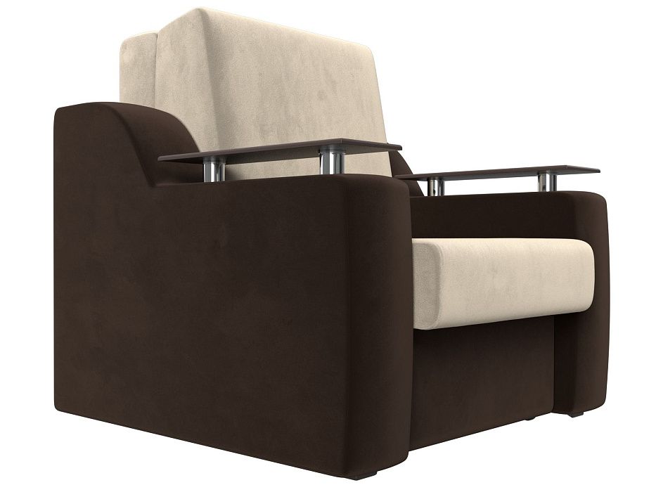 Кресло-кровать Сенатор 80 (бежевый\коричневый)