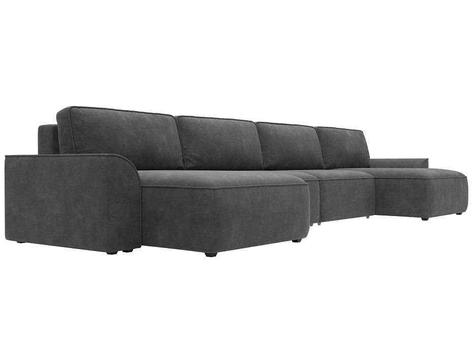 Диван П-образный Лига-048 НПБ лонг (brut 16 темно-серый) Диван П-образный Лига-048 НПБ лонг (brut 16 темно-серый)