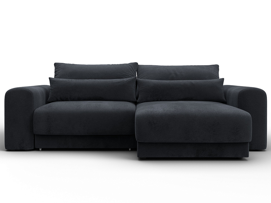 Диван угловой Лига-056 НПБ угол универсальный (tower 11 темно-серый)