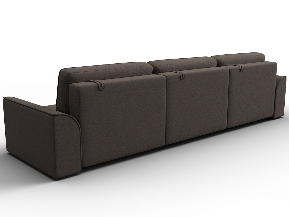 Диван прямой Лига-048 НПБ Лонг (амур 05 коричневый)