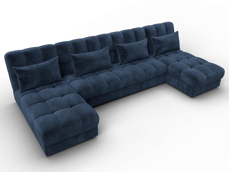 Диван П-образный Лига-116 НПБ (tower 13 синий)