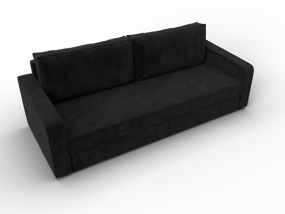 Диван прямой Лига-009 (черный)