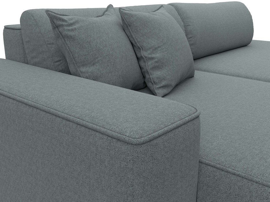 Диван угловой Лига-065 БП угол левый (амур 07 серый)