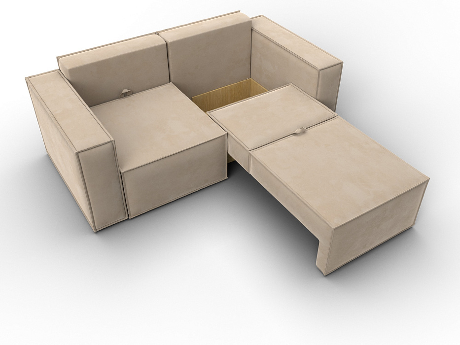 Диван прямой Куба мини (бежевый)