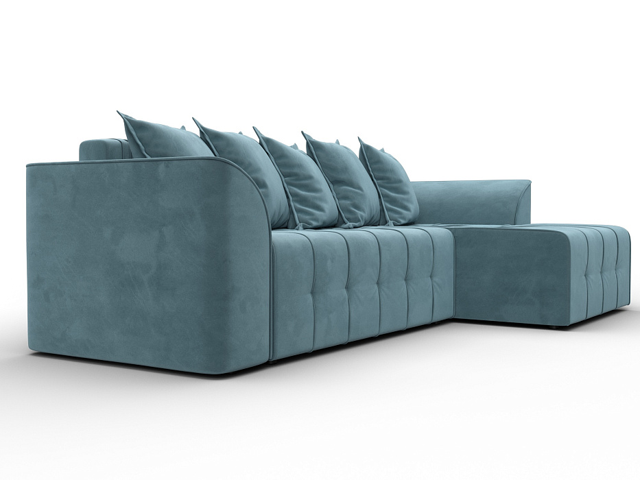 Диван угловой Лига-113 угол правый (seven 113 бирюзовый)