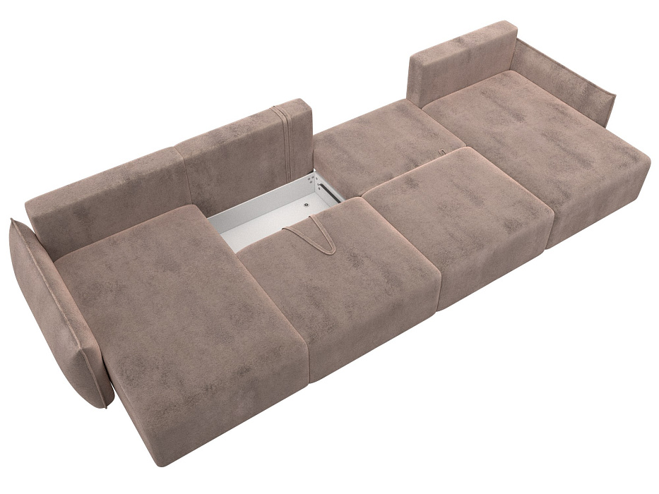 Диван П-образный Лига-051 НПБ Лонг (tower 05 бежевый)