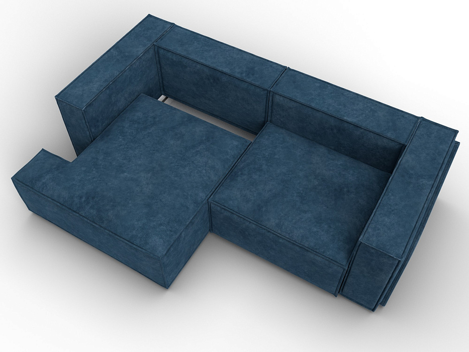 Диван угловой Лига-061 угол левый (tower 13 синий)